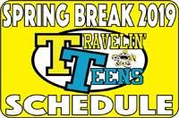 Travelin Teens School Break Camp Logo