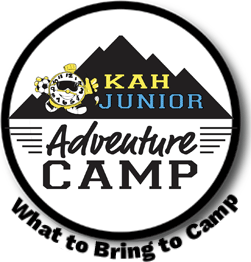 What to bring to Jr Adventure Camp